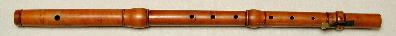 One-key flute stamped 'LOTZ', mid-18th century
